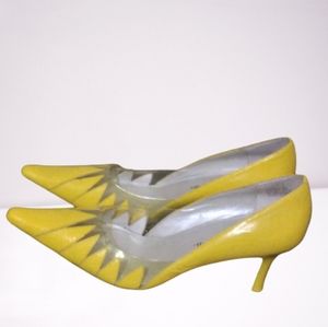 Bellini Leather Kitten Heels